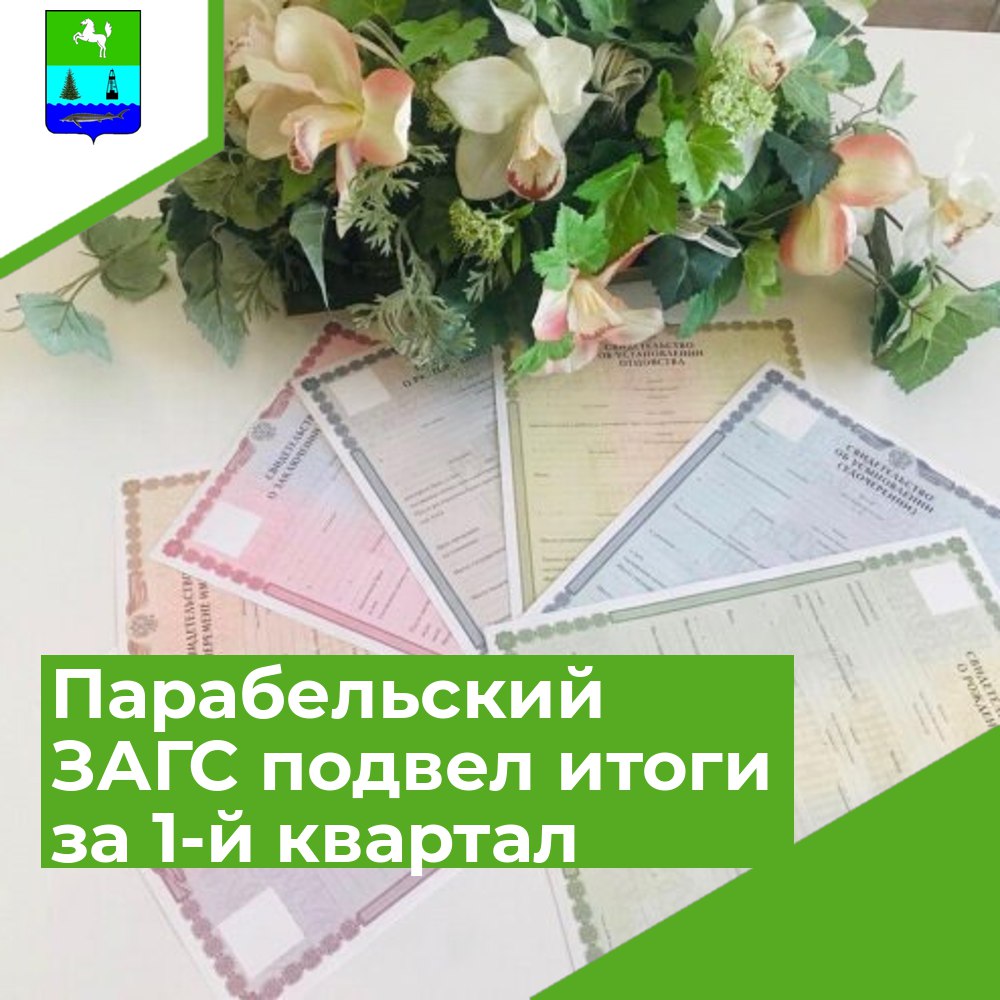 Парабельский отдел ЗАГС подвел итоги работы за 1-й квартал 2024 года